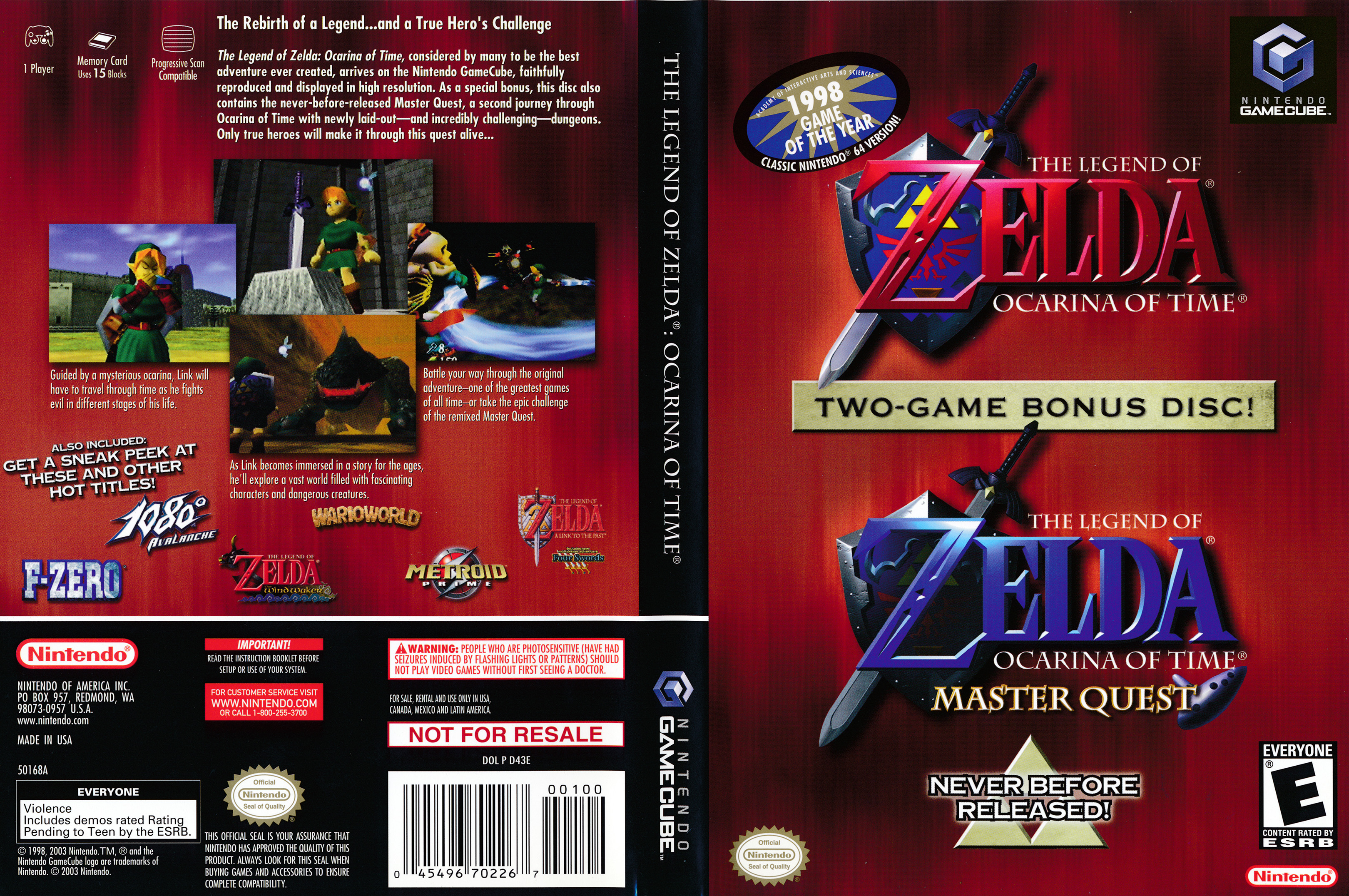 Legend of Zelda Ocarina of Time & Master Quest, The – Gaming